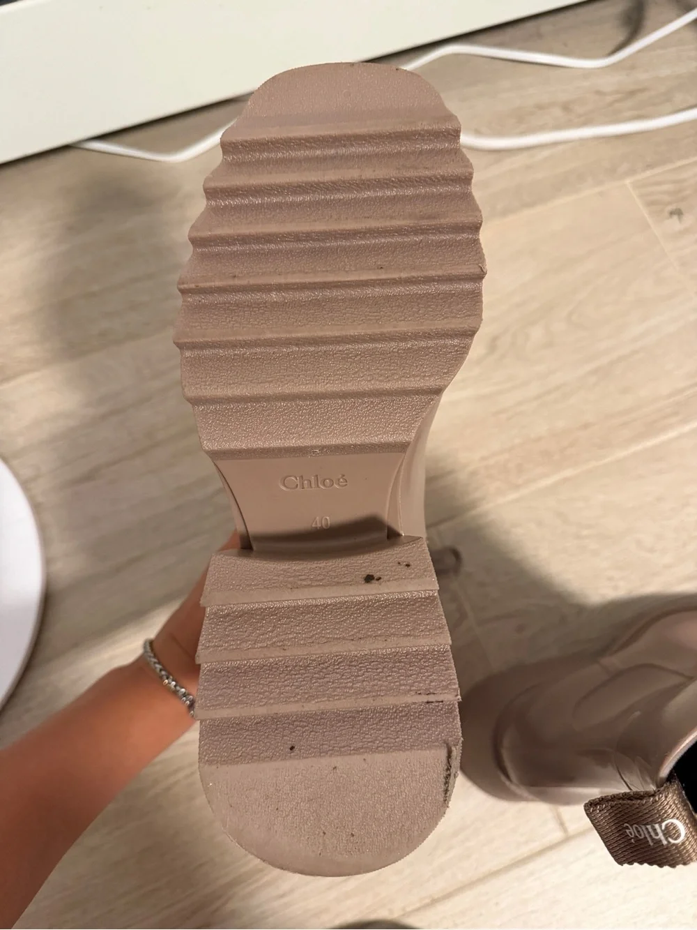 Chloe Women’s Rain Boots — Taupe